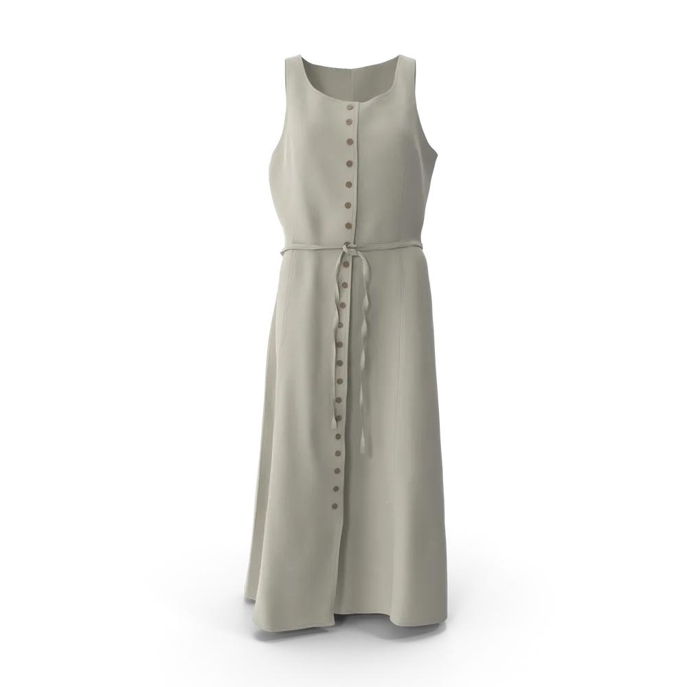 Vestido Gris Casual Mujer
